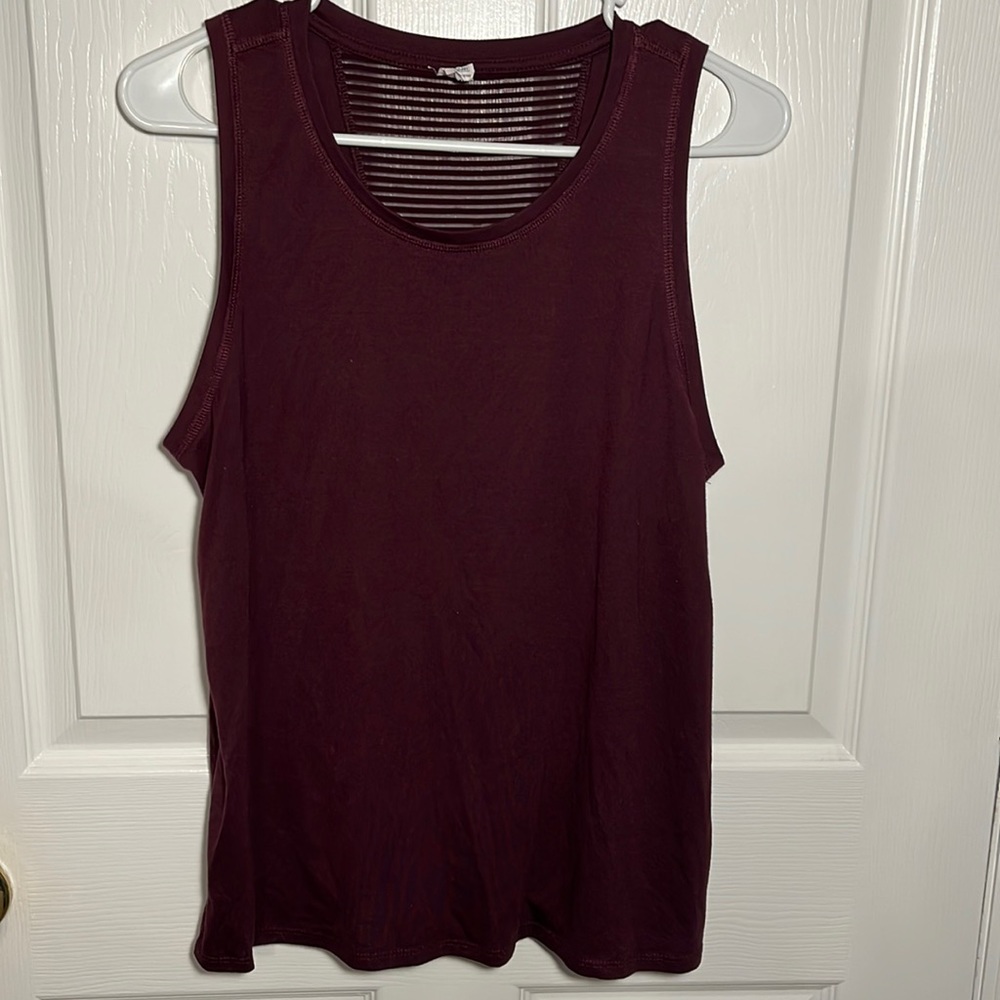 purple work out tank top